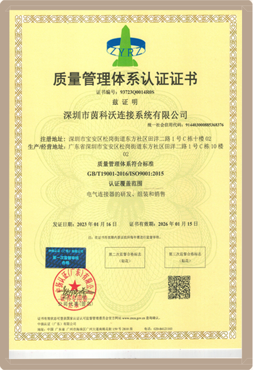 质量管理体系认证 case1
